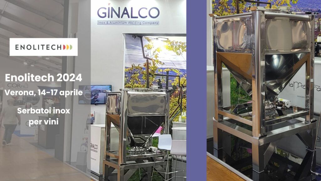 serbatoi inox per vino - enolitech 2024