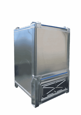 totesystem in alluminio.- custom aluminium tote tank