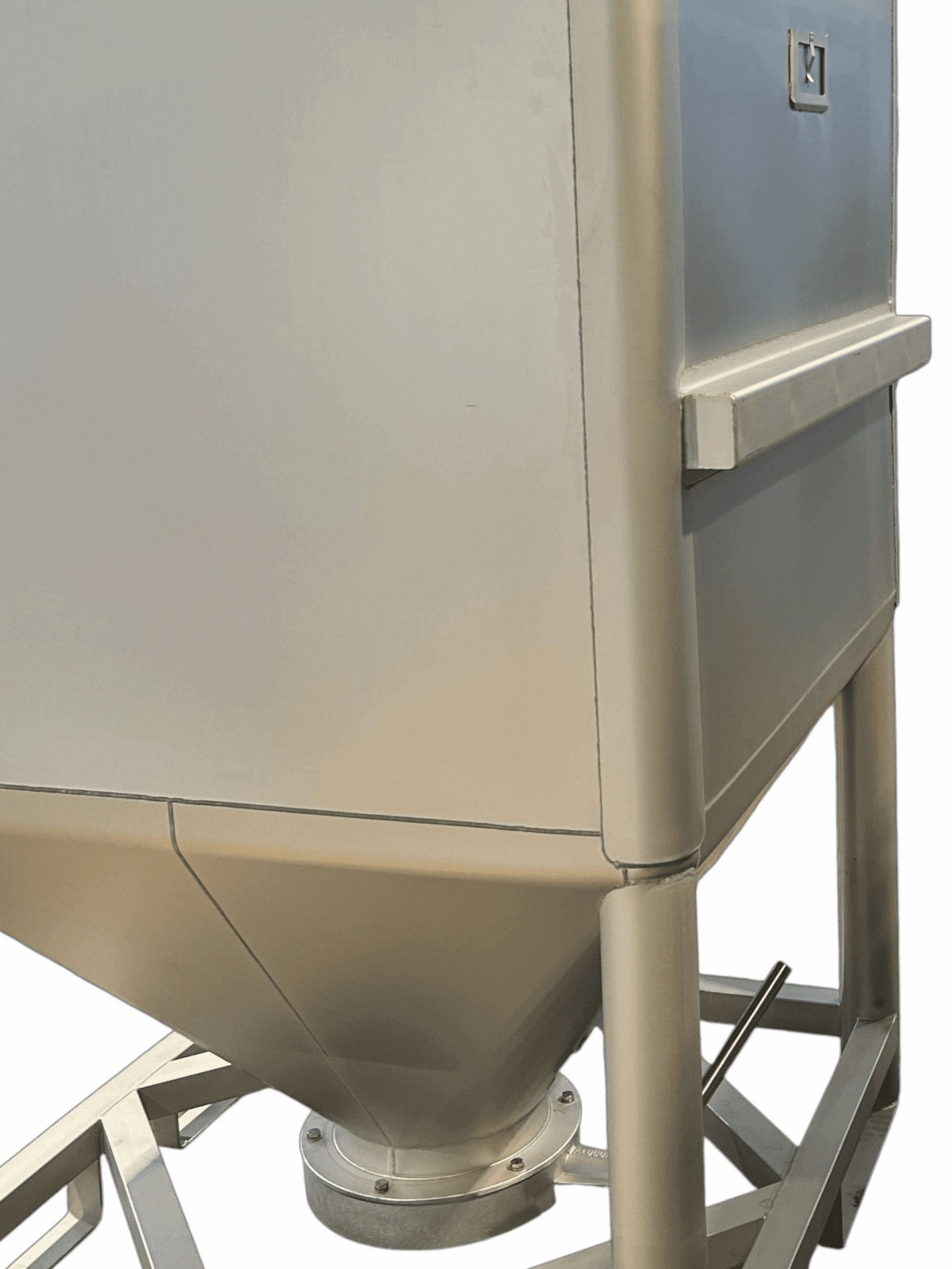 details stainless steel hopper tank