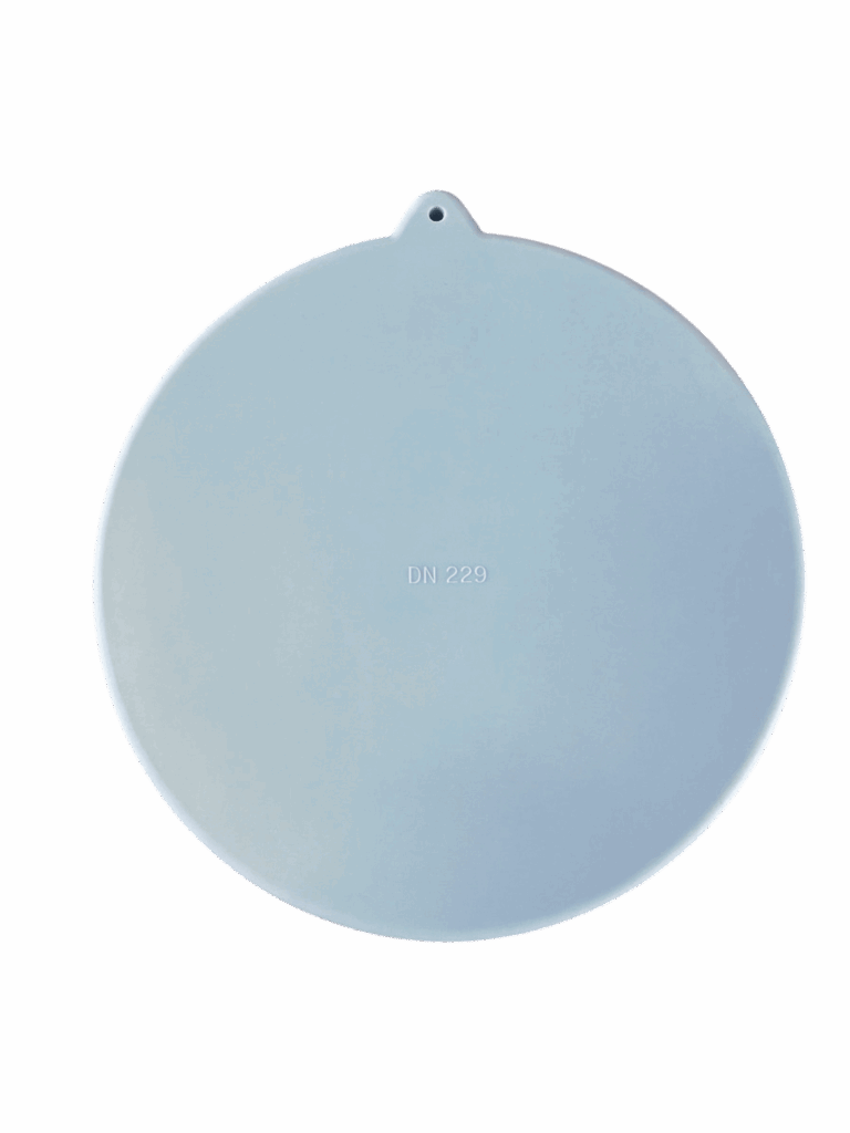 coperchio in gomma blu m.d. EPDM DN229 - senza incavo-parte superiore