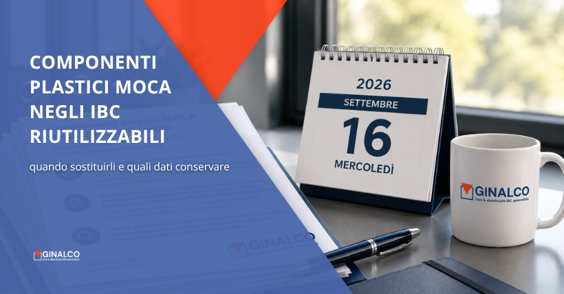 componenti plastici moca negli IBC riutilizzabili