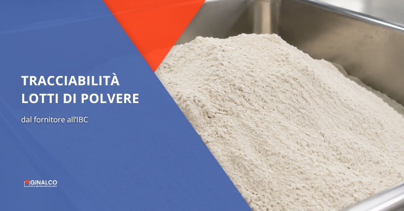 tracciabilità lotti di polvere